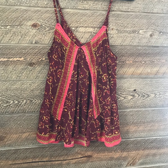 Free People Tops - FREE PEOPLE boho chic baby doll tank top— sz S